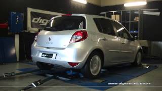 Reprogrammation Moteur Renault Clio 3 15 dci 75cv  109cv Dyno Digiservices Paris [upl. by Alliuqet]