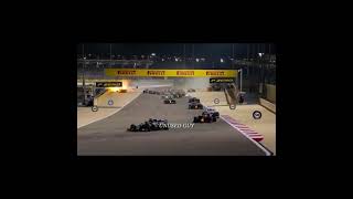 Romain Grosjean crash video [upl. by Yenterb]