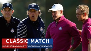 Mickelson amp Bradley vs Donald amp Westwood  Extended Highlights  2012 Ryder Cup [upl. by Ocnarfnaig]