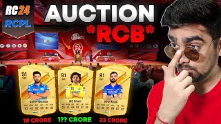 MEGA AUCTION BUYING Dhoni Kohli Rohit For RCB RCPL RC 24 Real Cricket 24 [upl. by Harehs442]