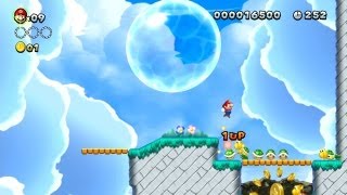 New Super Mario Bros U  Wall Kicking Paratroopas for Infinite 1Ups in Bouncy Cloud Boomerangs [upl. by Ataga248]