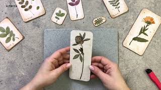 Pressed flower bookmark [upl. by Lumbard375]