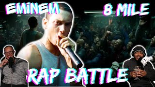 8 MILES OF BARS  TBT  Eminem 8 Mile Rap Battle Reaction [upl. by Ahsrat330]