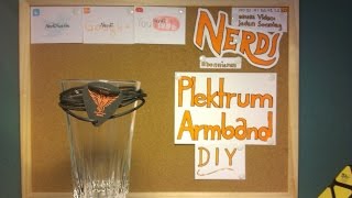 DIY Plektrum Armband mit verstellbarem Knoten  Nerdi [upl. by Nosa]