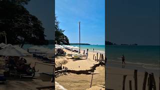 Beach at the Hotel Sarojin Khao Lak Thailand Katamaran travel shortsfeed trending shortsviral [upl. by Acinot109]