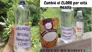 Mezcla BICARBONATO y VINAGRE y te librarás del CLORO Protege tu MICROBIOTA 🦠💪 [upl. by Llerruj]