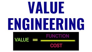 Value Engineering  Value Analysis  What is Value  Hindi [upl. by Ahsemo]