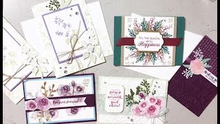 Epis 137 FB Live Replay Oct 1st Stampin Up First Frost Stamping with DonnaG [upl. by Flosi]