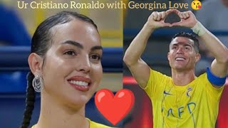 Ur Cristiano Ronaldo with Georgina 🥰shorts video football king lovestatus cristiano [upl. by Yeliah]