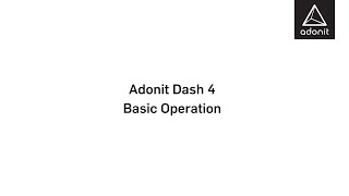 Tutorial  Basic Operation of Adonit Dash 4 [upl. by Danas]