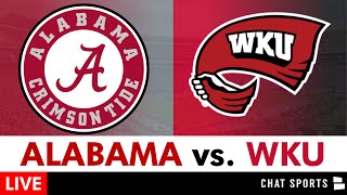 Alabama vs Western Kentucky Live Streaming Scoreboard PlayByPlay Highlights  2024 CFB Week 1 [upl. by Sadnac]