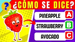 Test de ALIMENTOS en INGLÉS 🍎🍰🧅¿Cuántos nombres de ALIMENTOS conoces en INGLÉS  Reto QUIZ [upl. by Neelyam]