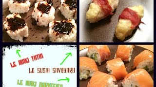 Maki Norvégien Sushi Savoyard amp Maki Tatin  Variantes n°3 [upl. by Sudaorb178]