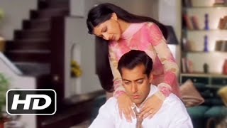 Sonali Bendre Comforts Salman Khan  Best Romantic Scene  Hum Saath Saath Hain [upl. by Eillek]