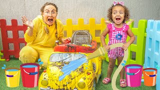 Canção de Lavar o Carro  Música Infantil por Bella Lisa Show [upl. by Adiahs]