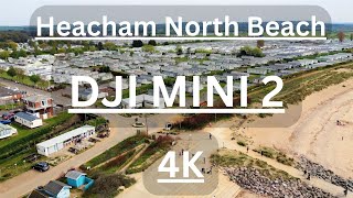 Heacham  Norfolk  North Beach  DJI Mini 2  4K  Singleshot [upl. by Atnuahs]