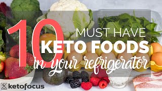 10 KETO FOODS YOU SHOULD ALWAYS HAVE IN YOUR FRIDGE  7 easy keto recipes to make with them [upl. by Walls]