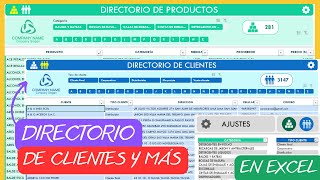 Directorio de Clientes📓en Excel✅para la Empresa [upl. by Malvie]