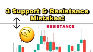 3 Common Support amp Resistance Mistakes EXPLAINED For Technical Traders📊 shorts [upl. by Halsted148]