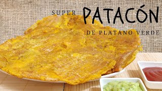 😋🧂👩🏻‍🍳PATACÓN DE PLATANO VERDE  SÚPER PATACON tostón desdecasaconjuly👩🏻‍🍳🧂😋 [upl. by Turtle952]