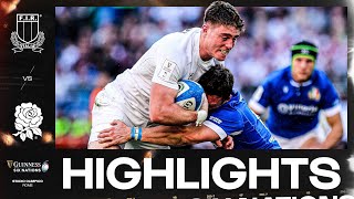 HIGHLIGHTS  🇮🇹 ITALY V ENGLAND 🏴󠁧󠁢󠁥󠁮󠁧󠁿  2024 GUINNESS MENS SIX NATIONS [upl. by Prosser]