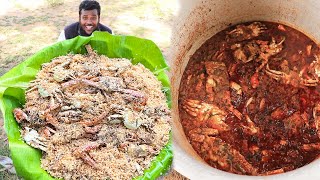 பாய் வீட்டு நண்டு பிரியாணி  CRAB Biriyani recipe cooking and eating [upl. by Ateloj]