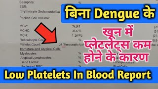 प्लेटलेट्स कम होने के मुख्य कारण Low Platelets Count Causes Low Platelets In Blood cbc test [upl. by Cogen256]