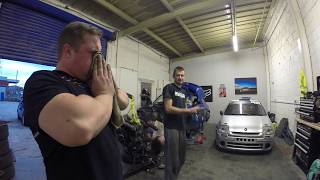 Renault Megane 225 RS Engine Removal in 3 minutes [upl. by Merriman146]