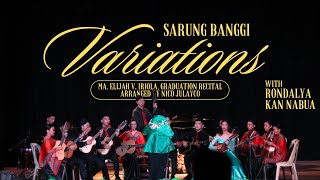 Sarung Banggi Variations  Ma Elijah V Iriola Graduation Bandurria Recital [upl. by Pease]