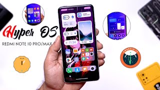 New Hyper OS for Redmi Note 10 ProMax Review Fix AOD and all Features Performance [upl. by Collis]