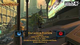 SWTOR  DatacronGuide Corellia  AxialPark  DatacronPosition auf Ninjalooterde [upl. by Orapma]