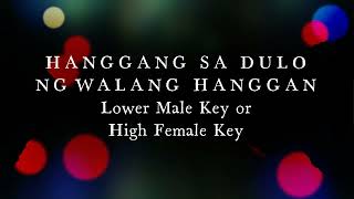 Hanggang sa Dulo ng Walang Hanggan Basil Valdez Lower Male Key or High Female Key Karaoke Version [upl. by Ezequiel]