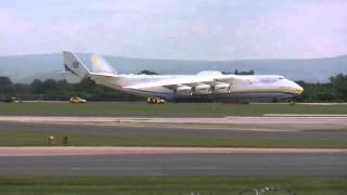 Antonov 225 Take Off from Manchester Airport 26613 [upl. by Bealle]