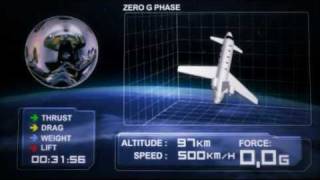 EADS Astrium Space plane Zerog flight [upl. by Aramit]