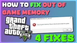 How to FIX ERRMEMEMBEDDEDALLOCALLOC Out of Game Memory in GTA 5  Open IV Heap Adjuster amp More [upl. by Kally]