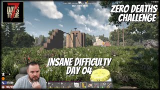 Prepping the bunker in the Zero Death Challenge on Insane Difficulty  Day 004 [upl. by Gilleod]