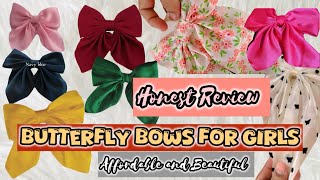 Beautiful Butterfly Bows for Girls  Honest Review  Easily Affordable  shopping [upl. by Darcee357]