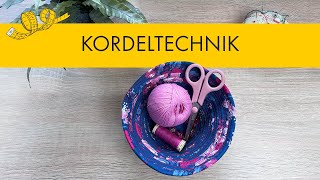 DIY Aufbewahrungskorb  Anleitung Kordeltechnik [upl. by Tekcirc240]