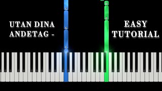 Utan dina andetag  Kent  Easy Piano Tutorial [upl. by Tidwell]