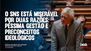 O SNS está miserável por duas razões péssima gestão e preconceitos ideológicos [upl. by Dnomyar]