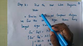 Lecture 20 Linear Discriminant Analysis  LDA with Solved Example [upl. by Noram]