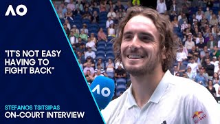 Stefanos Tsitsipas OnCourt Interview  Australian Open 2024 Third Round [upl. by Vickie225]