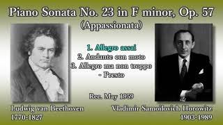 Beethoven Piano Sonata No 23 Horowitz 1959 ベートーヴェン ピアノソナタ第23番 ホロヴィッツ [upl. by Downey826]