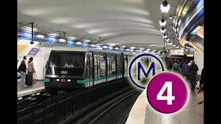 Métro ligne 4 trajet entre BagneuxLucie Aubrac et Porte de Clignancourt le 50523 [upl. by Lopez]