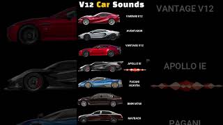 V12 CAR Engine SOUNDs Compilation [upl. by Zandra]