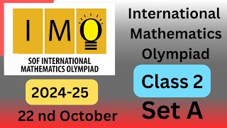 FavFive  SOF International Mathematics Olympiad Class 2 20242025 Set A  imo sof  maths [upl. by Pietrek970]