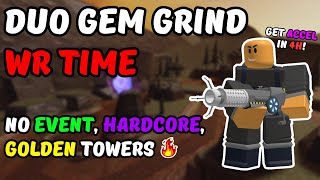 WR DUO GEM GRIND STRATEGY I WRECKED WARFARE P1 POV I ROBLOX TDS [upl. by Eixid]