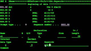 SIMPLE ARRAY IN RPGLE [upl. by Tonie152]