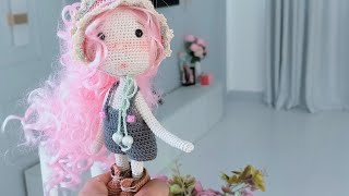 Cute small doll crochet tutorial [upl. by Esinev14]