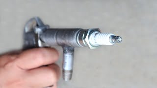 Making a Portable Air Sandblaster using Spark Plug  Very Easy [upl. by Feodora]